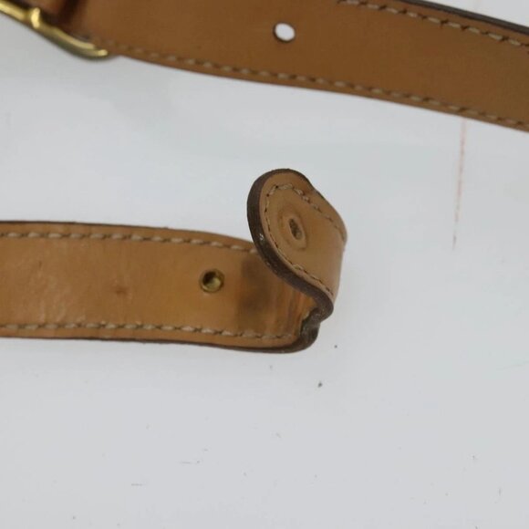 CELINE Macadam Canvas Shoulder Bag PVC Leather Brown Gold Auth sw675 - Picture 9 of 16